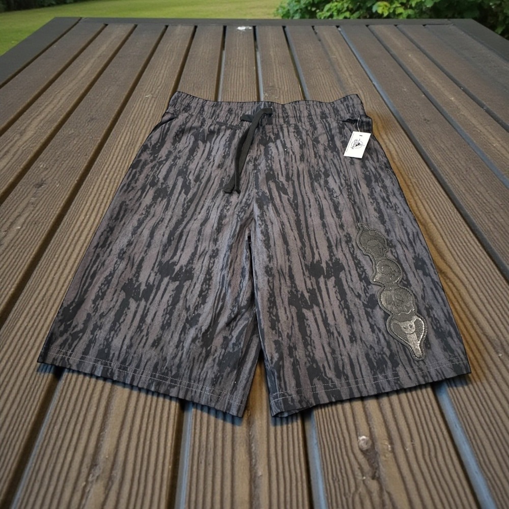 Disney Parks Tie Dye Black Grey Shorts Villains Drawstring Pull On Men's Small